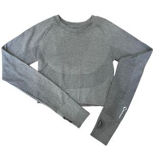 Climawear long-sleeve seamless crop top Size Small/Medium